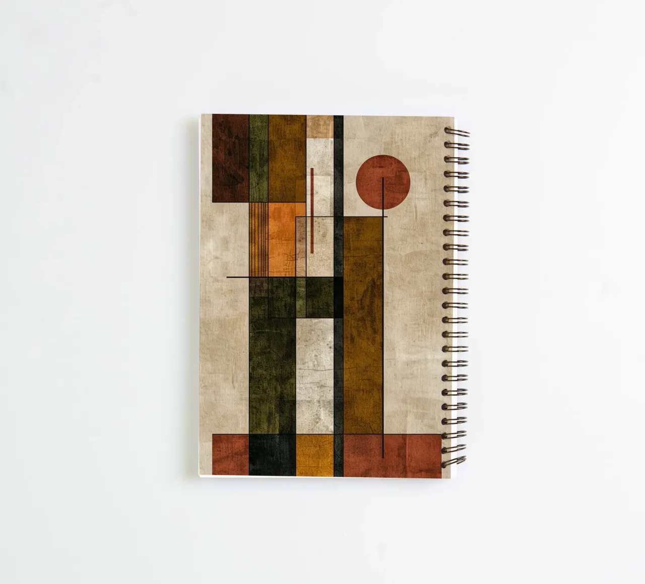 Autumn Symphony in Lines and Blocks diario ad anelli da Mosaic Dialogue