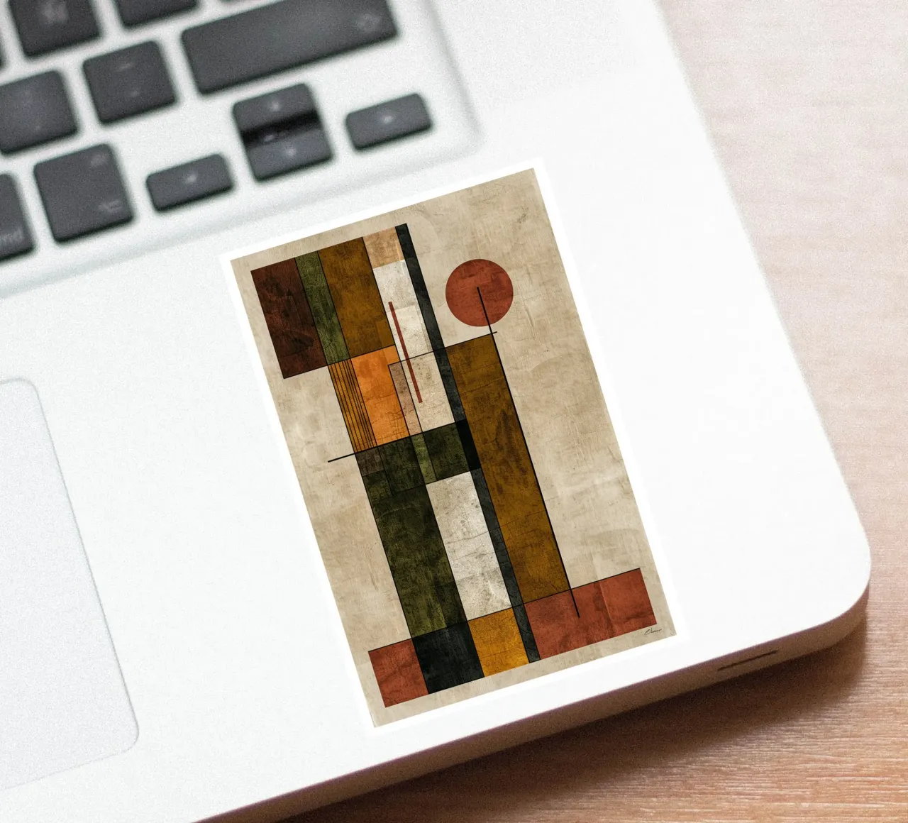 Autumn Symphony in Lines and Blocks adesivo da Mosaic Dialogue