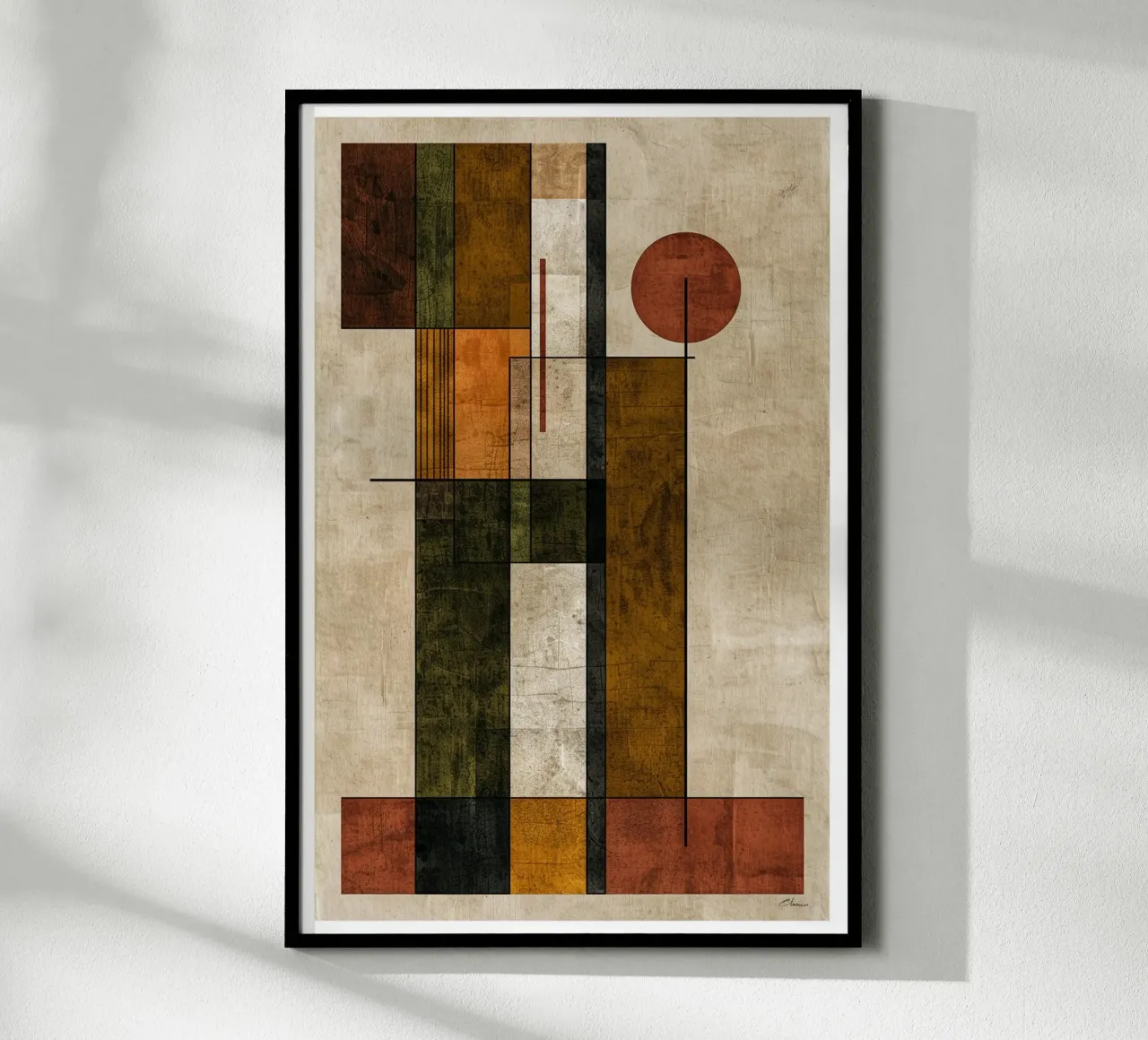 Autumn Symphony in Lines and Blocks carta hahnemühle da Mosaic Dialogue