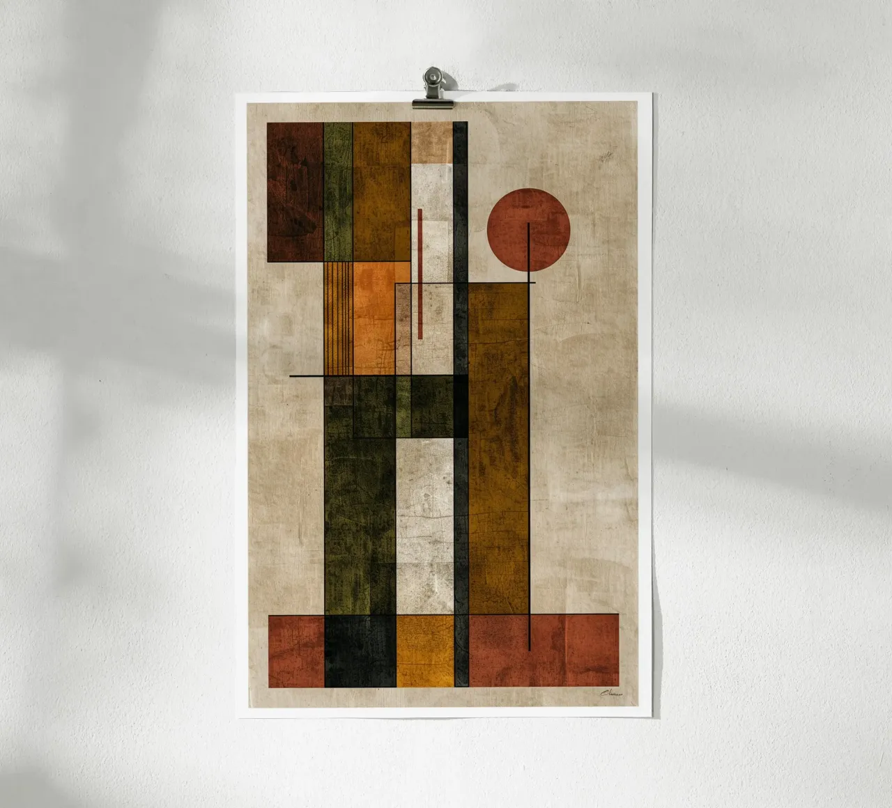 Autumn Symphony in Lines and Blocks carta hahnemühle da Mosaic Dialogue