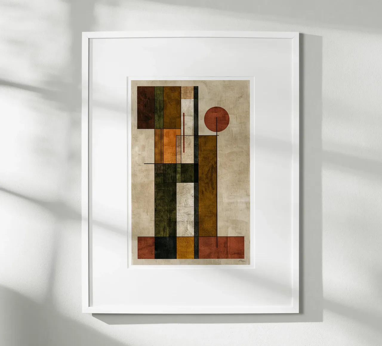 Autumn Symphony in Lines and Blocks carta hahnemühle da Mosaic Dialogue