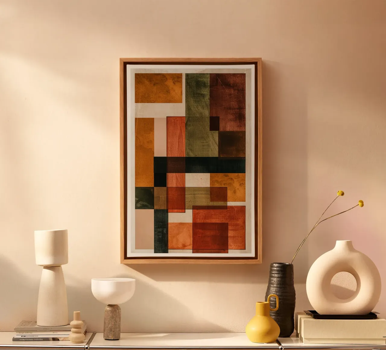 Autumn Blocks of Harmony tela da Mosaic Dialogue