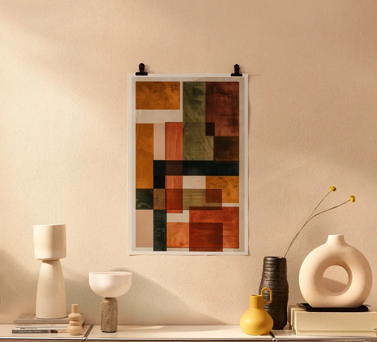 Autumn Blocks of Harmony carta hahnemühle da Mosaic Dialogue