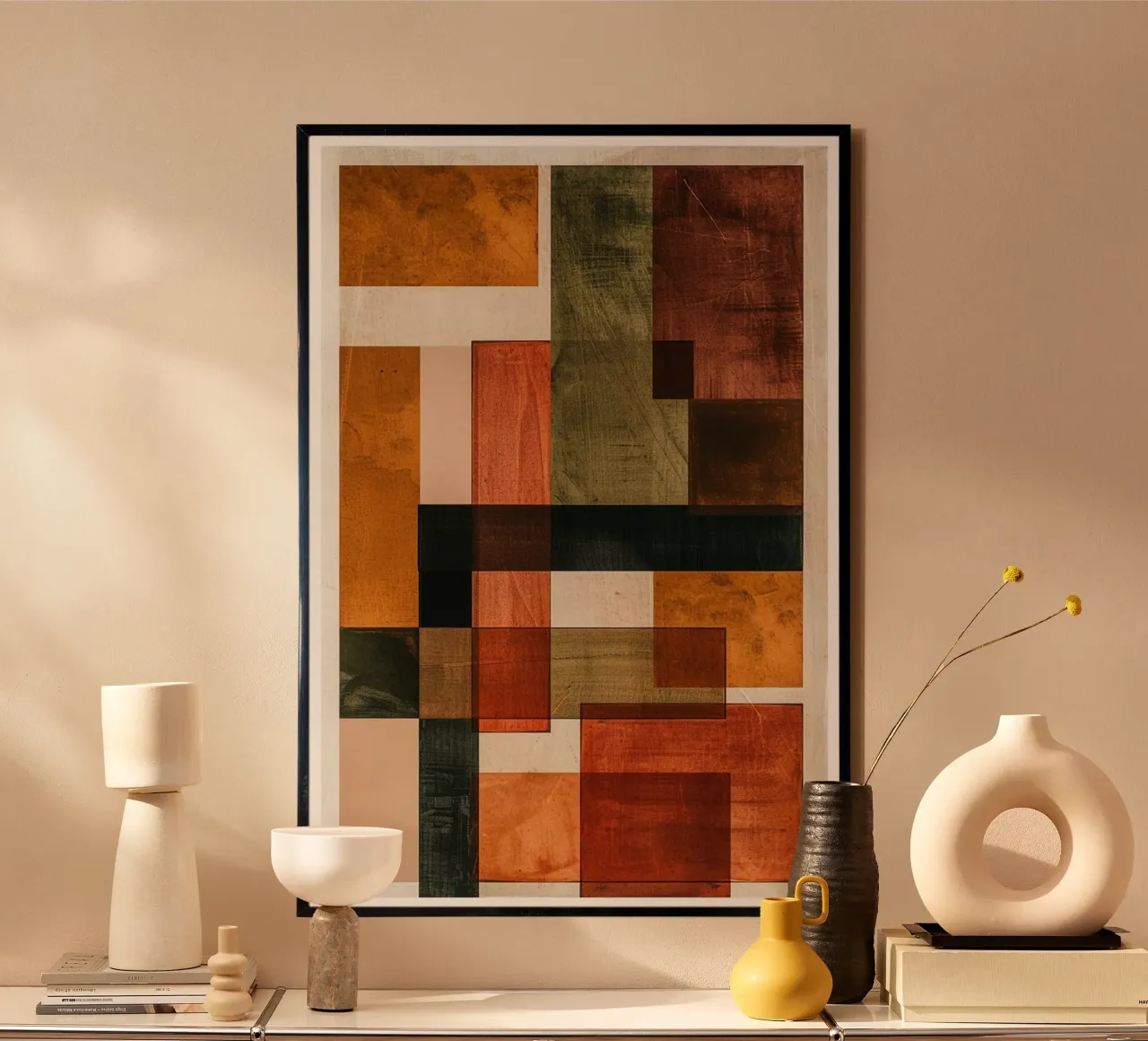 Autumn Blocks of Harmony carta hahnemühle da Mosaic Dialogue