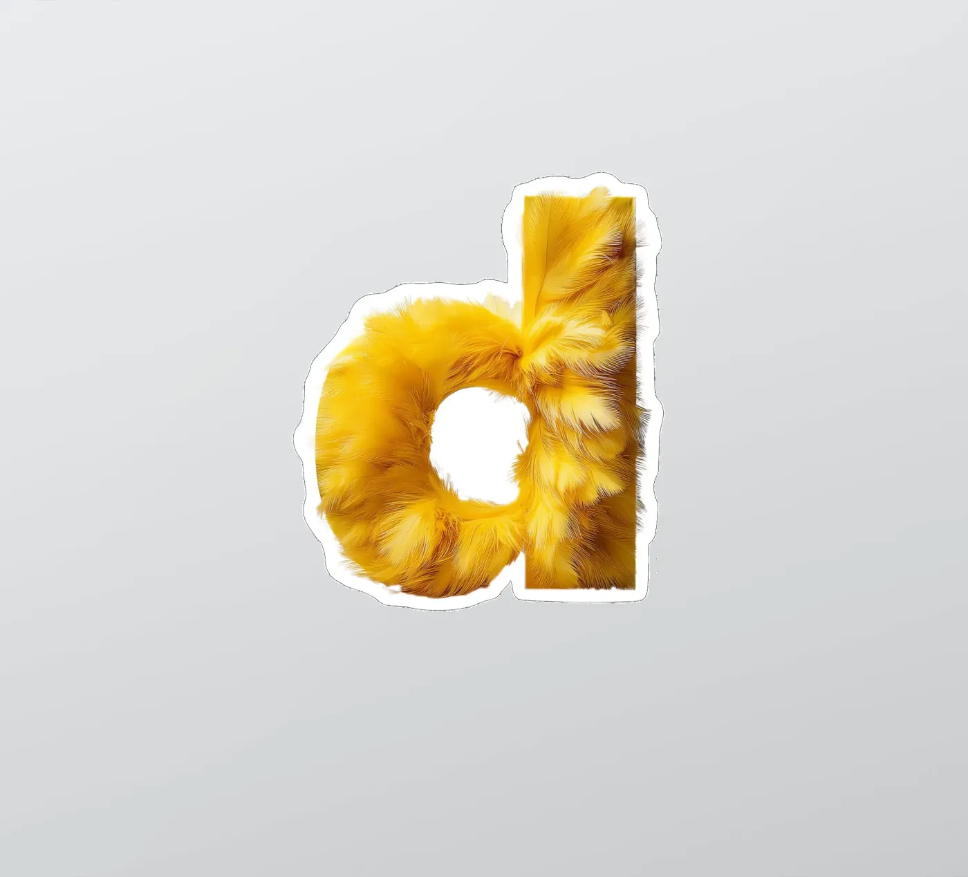 d - eendje sticker van The True Type