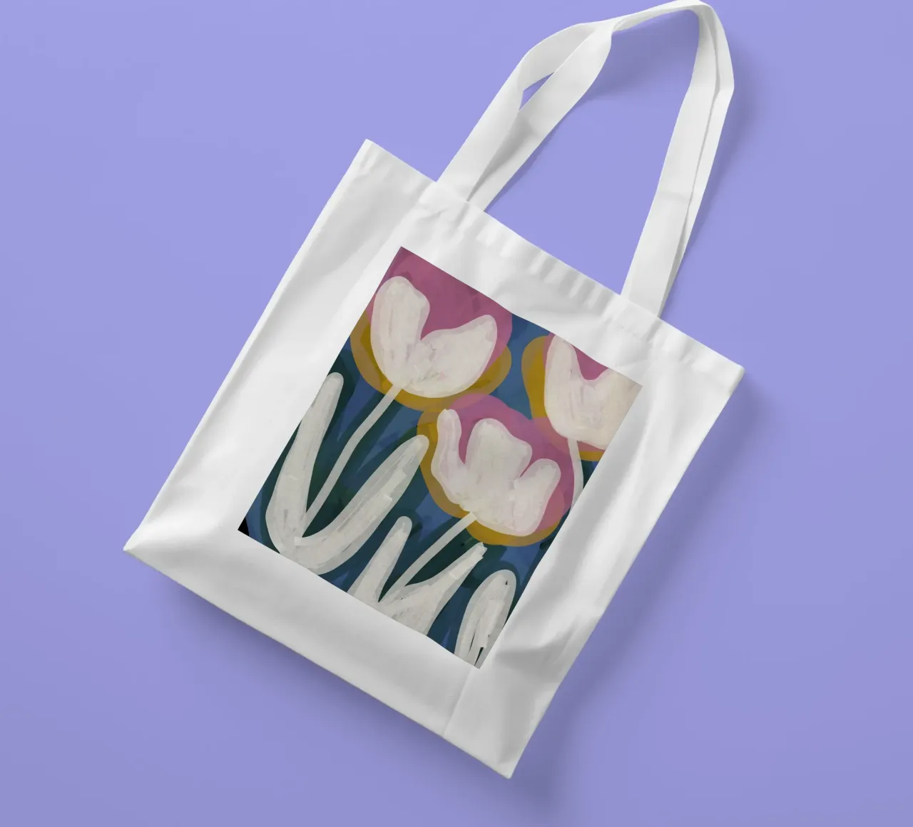 Bloom Bloom borsa in juta da PurePeachStudio