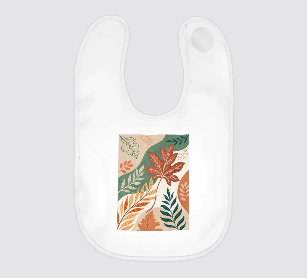 L'abbraccio dell'autunno: Un viaggio botanico astratto bavaglino da Artistic-shop