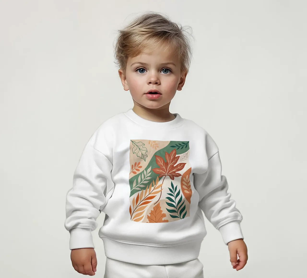 L'abbraccio dell'autunno: Un viaggio botanico astratto felpa neonato da Artistic-shop