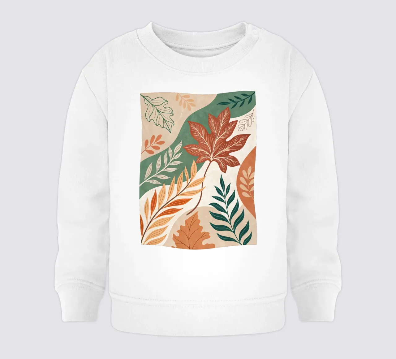 L'abbraccio dell'autunno: Un viaggio botanico astratto felpa neonato da Artistic-shop