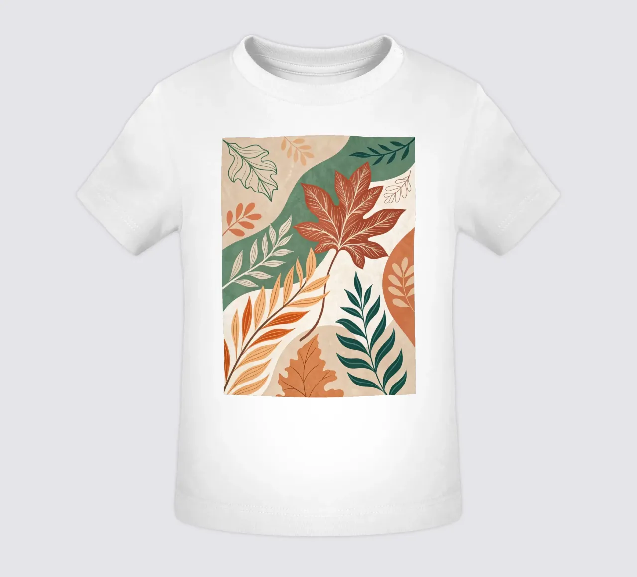L'abbraccio dell'autunno: Un viaggio botanico astratto maglietta neonato da Artistic-shop