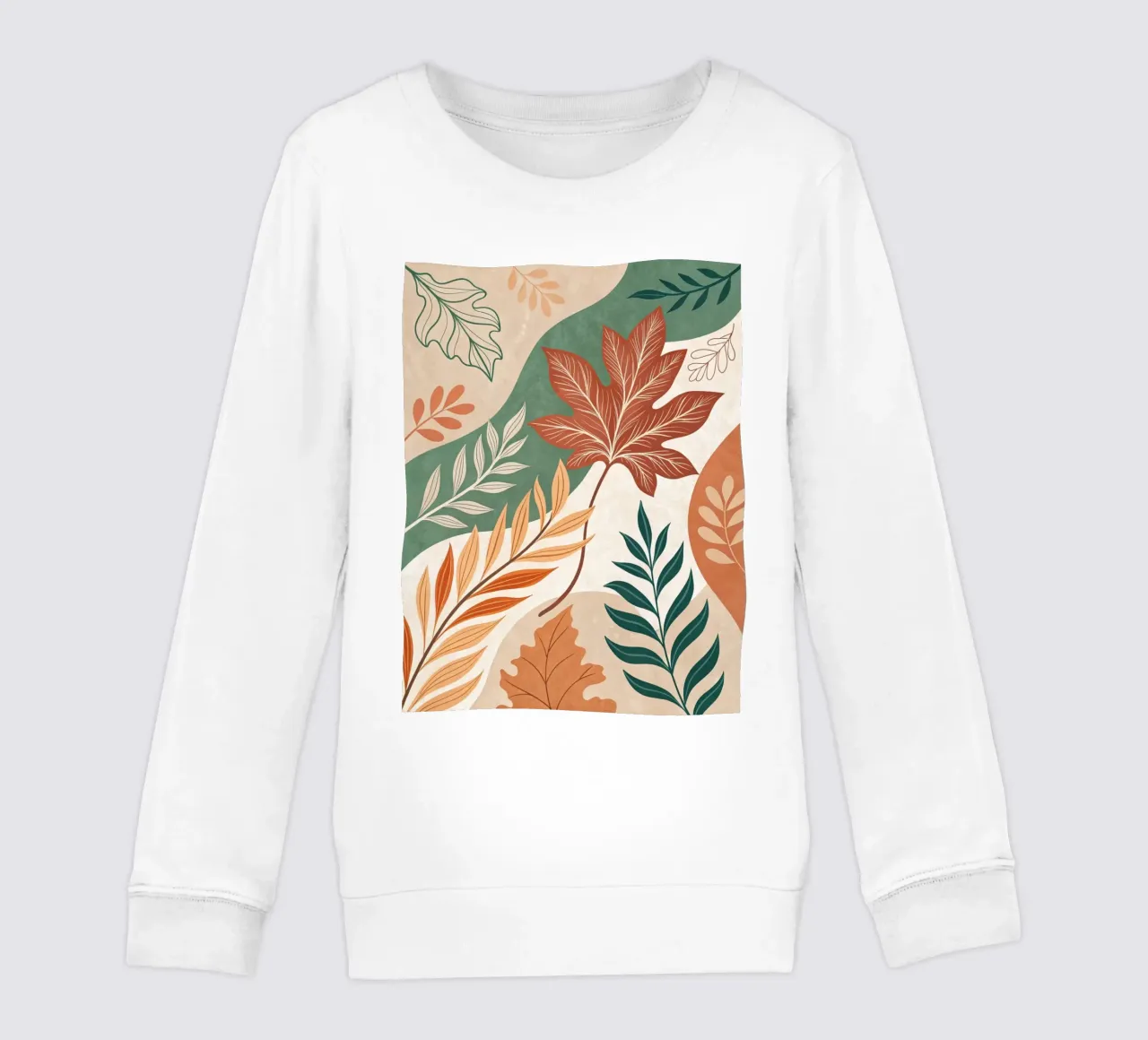 L'abbraccio dell'autunno: Un viaggio botanico astratto felpa bambino da Artistic-shop
