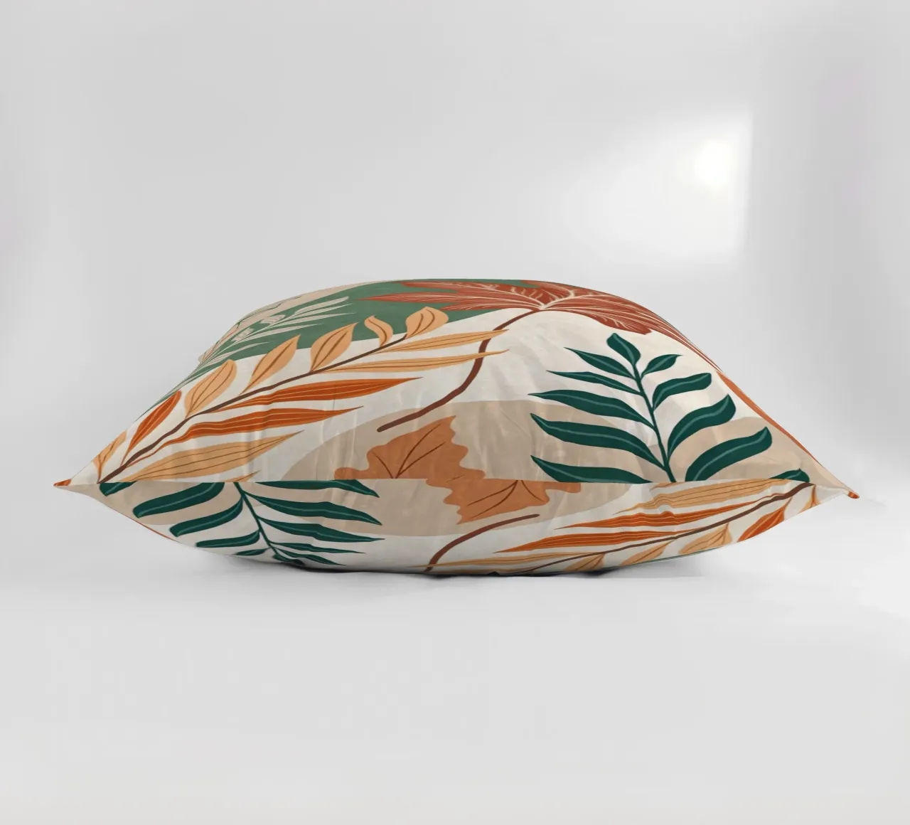 L'abbraccio dell'autunno: Un viaggio botanico astratto cuscino da Artistic-shop