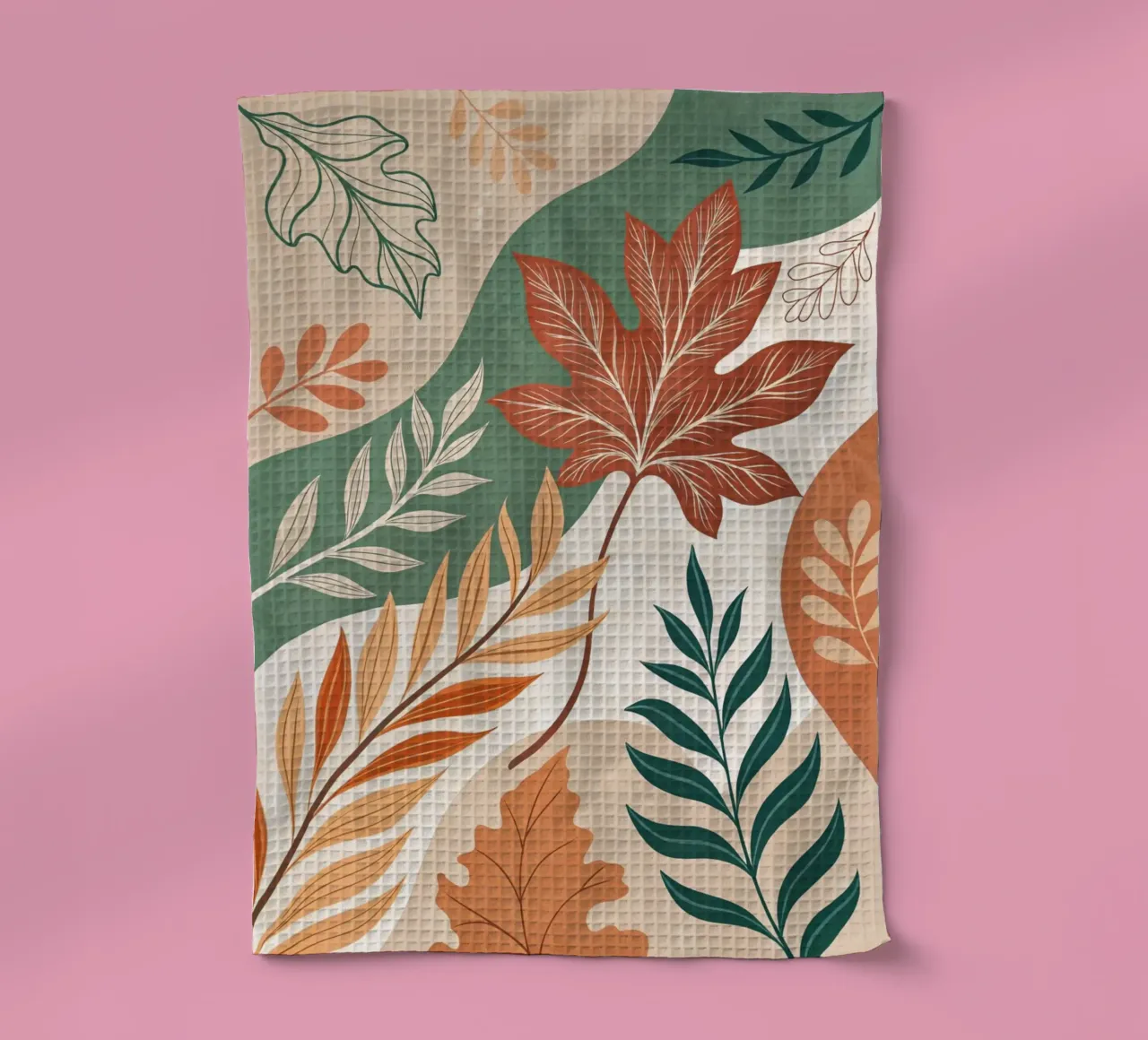 L'abbraccio dell'autunno: Un viaggio botanico astratto canovaccio da cucina da Artistic-shop