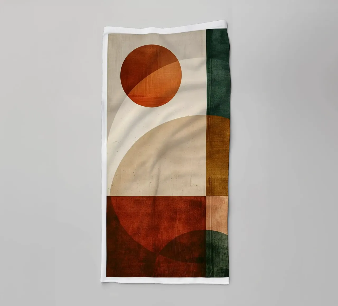 Autumn Geometry in Motion asciugamano da bagno da Mosaic Dialogue