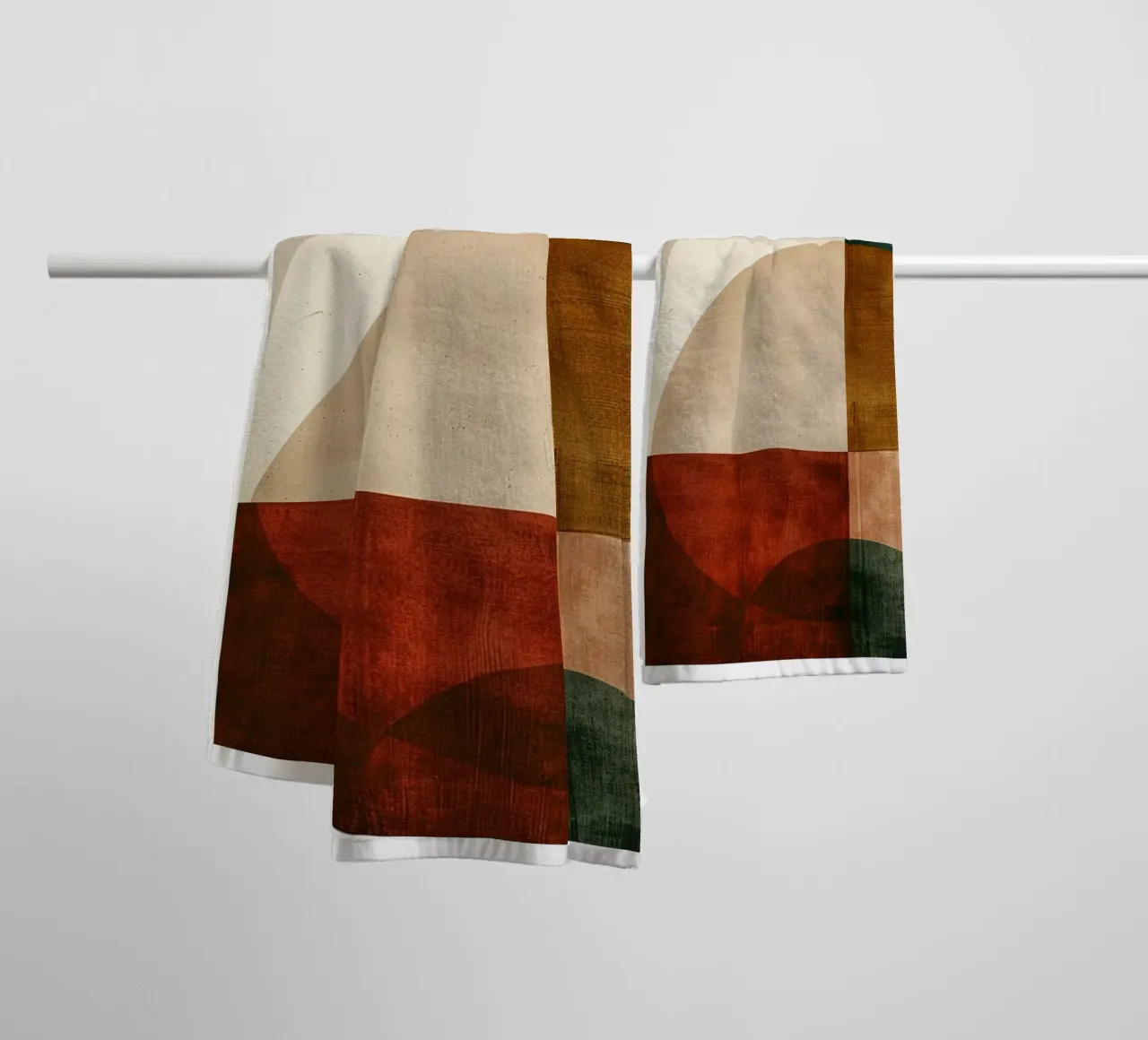 Autumn Geometry in Motion asciugamano da bagno da Mosaic Dialogue