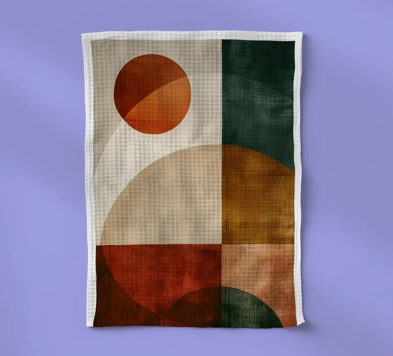 Autumn Geometry in Motion canovaccio da cucina da Mosaic Dialogue