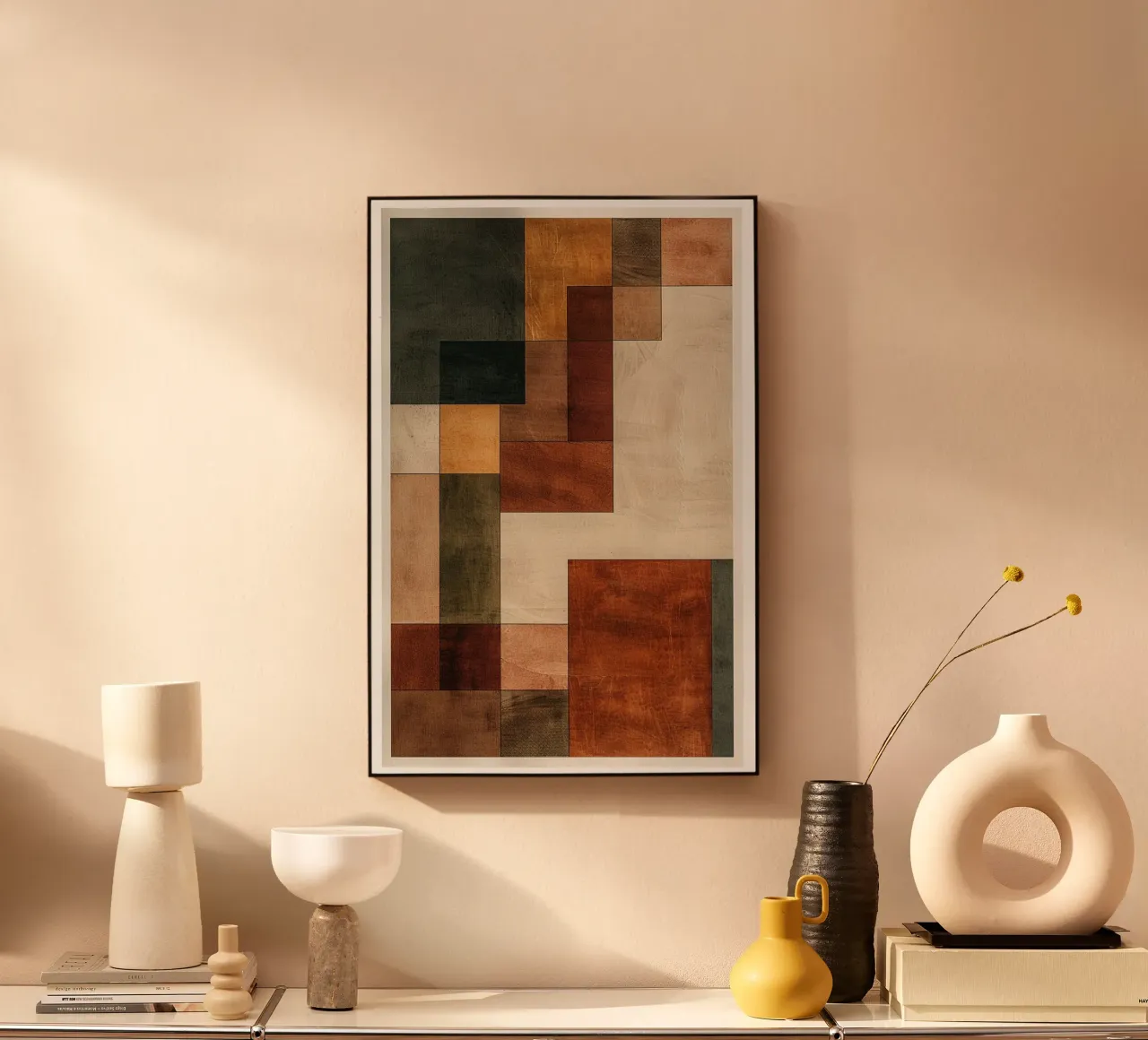Fragments of Autumn Geometry alluminio dibond da Mosaic Dialogue