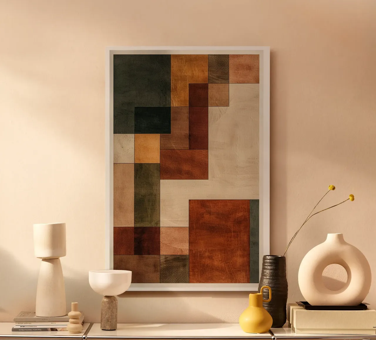 Fragments of Autumn Geometry alluminio dibond da Mosaic Dialogue