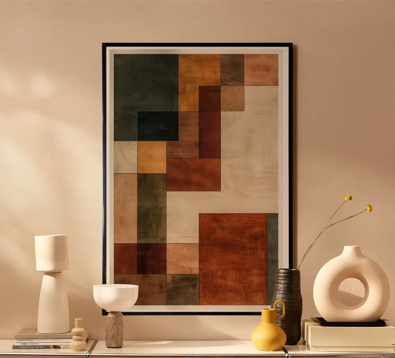 Fragments of Autumn Geometry carta hahnemühle da Mosaic Dialogue