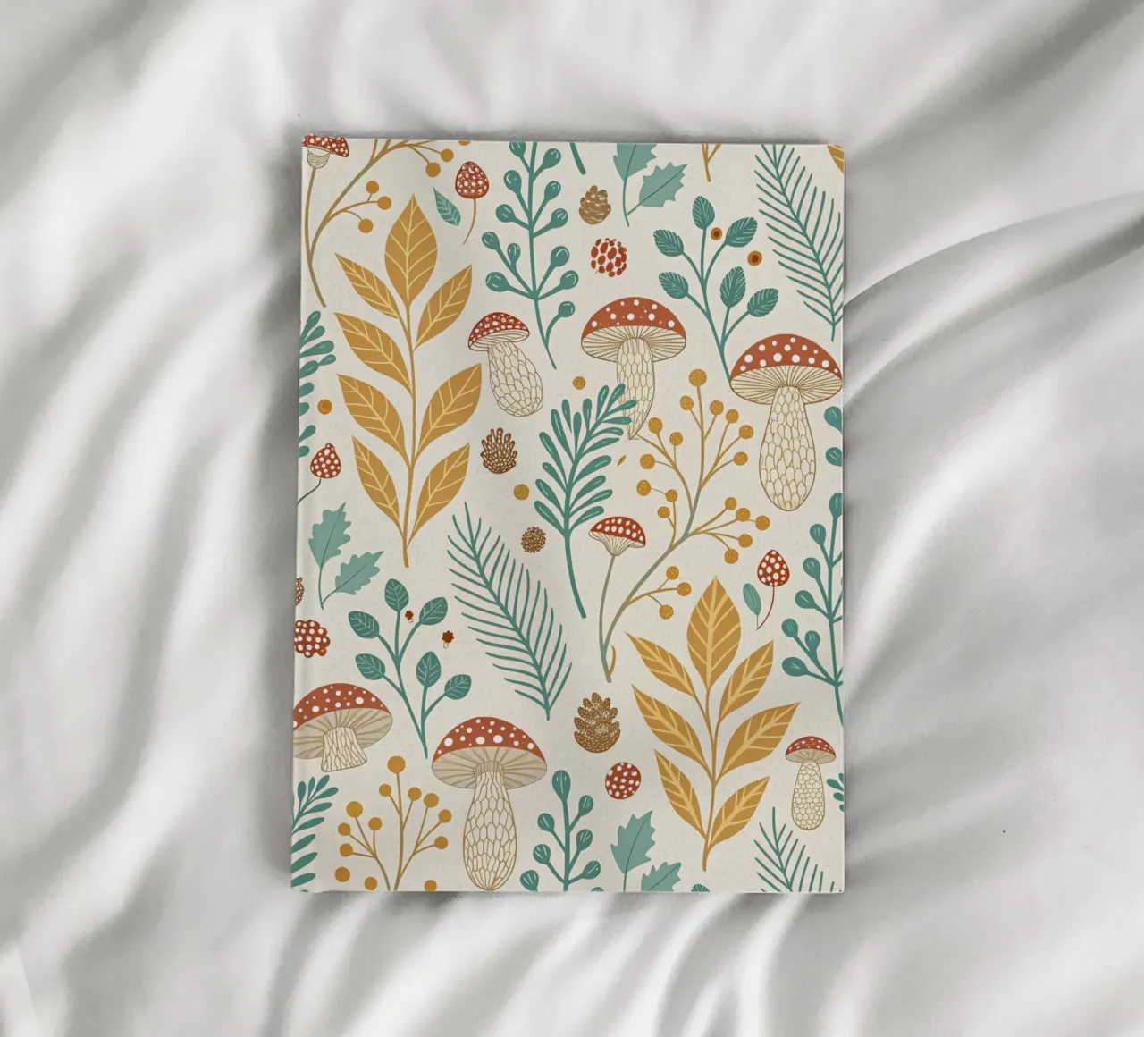 Autumnal Forest Pattern notebook by Artistic-shop