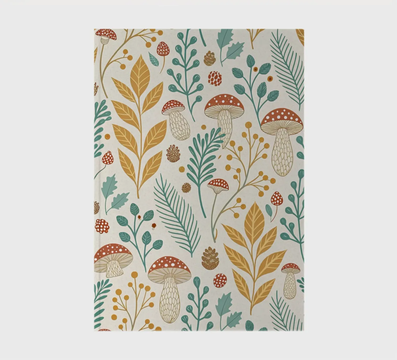 Autumnal Forest Pattern notebook by Artistic-shop