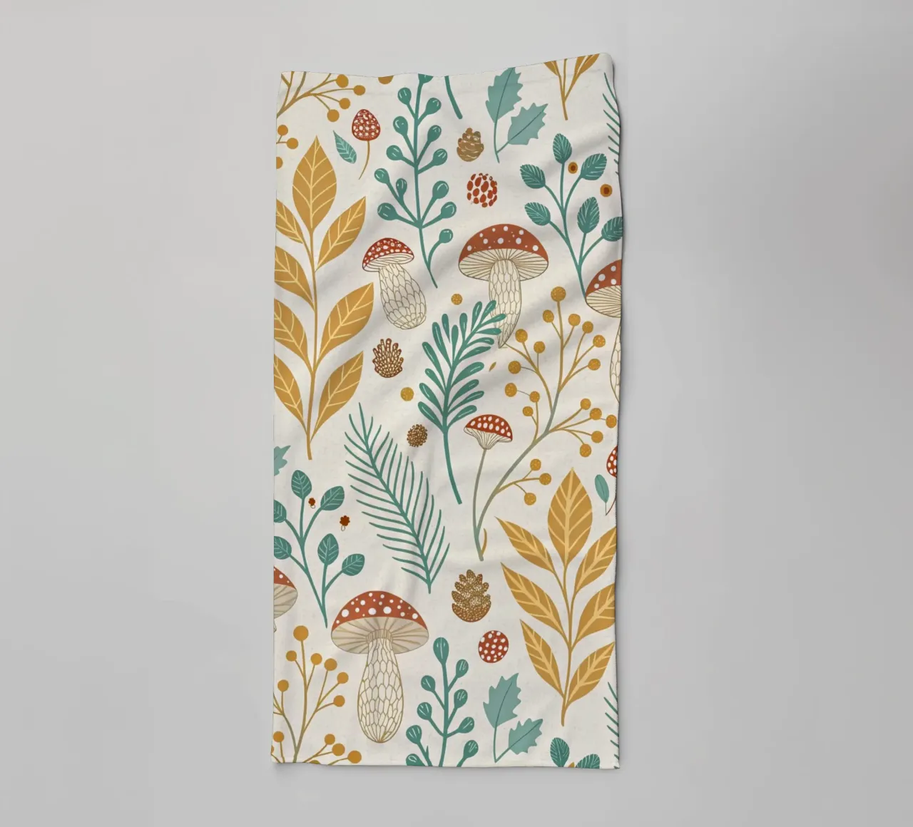 Autumnal Forest Pattern towel by Artistic-shop