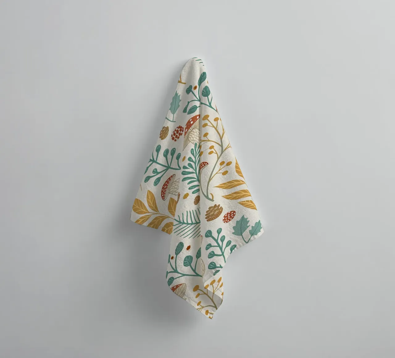 Autumnal Forest Pattern towel by Artistic-shop