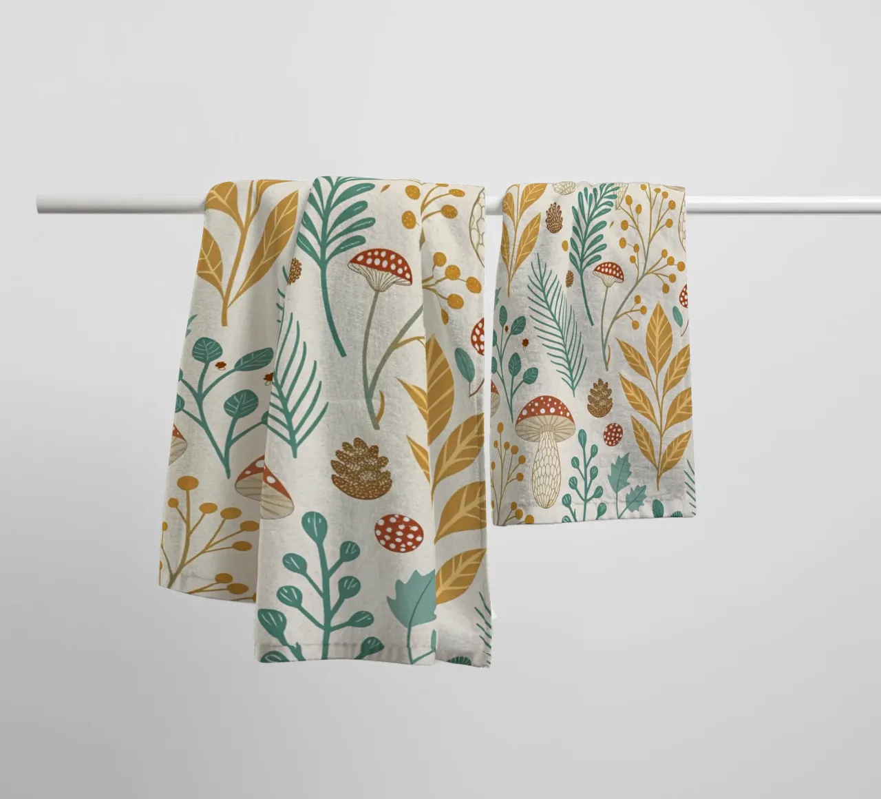 Autumnal Forest Pattern towel by Artistic-shop
