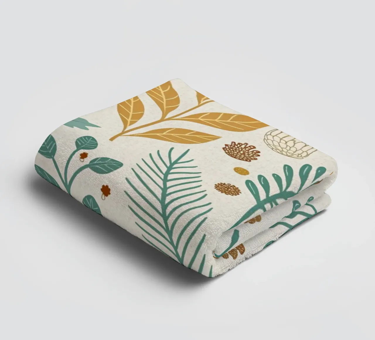 Autumnal Forest Pattern towel by Artistic-shop
