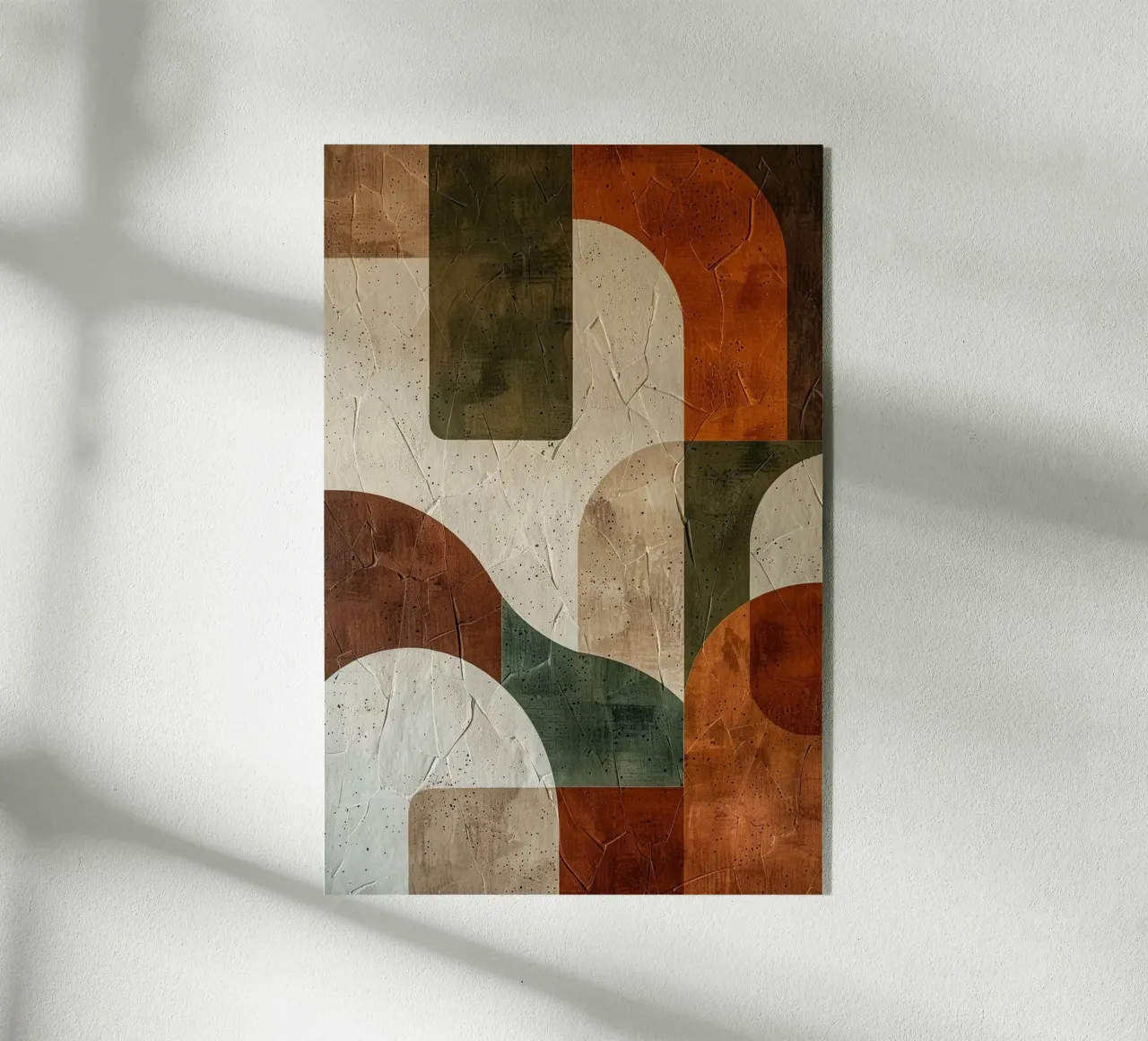 Textured Geometry of Autumn plexiglass da Mosaic Dialogue