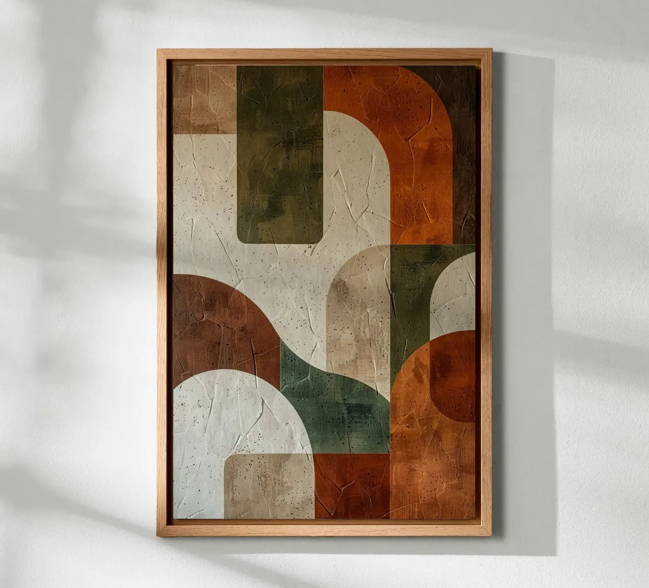 Textured Geometry of Autumn alluminio dibond da Mosaic Dialogue