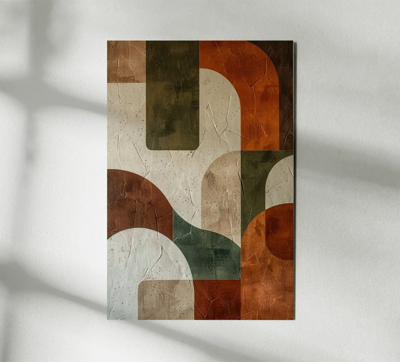 Textured Geometry of Autumn alluminio dibond da Mosaic Dialogue