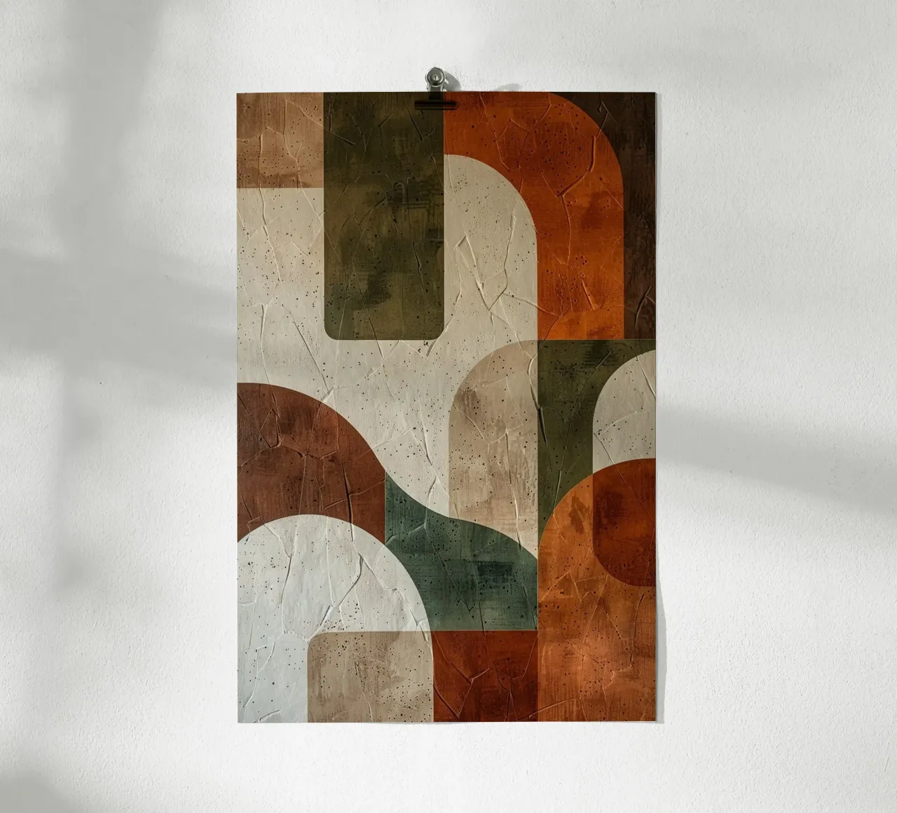 Textured Geometry of Autumn carta hahnemühle da Mosaic Dialogue
