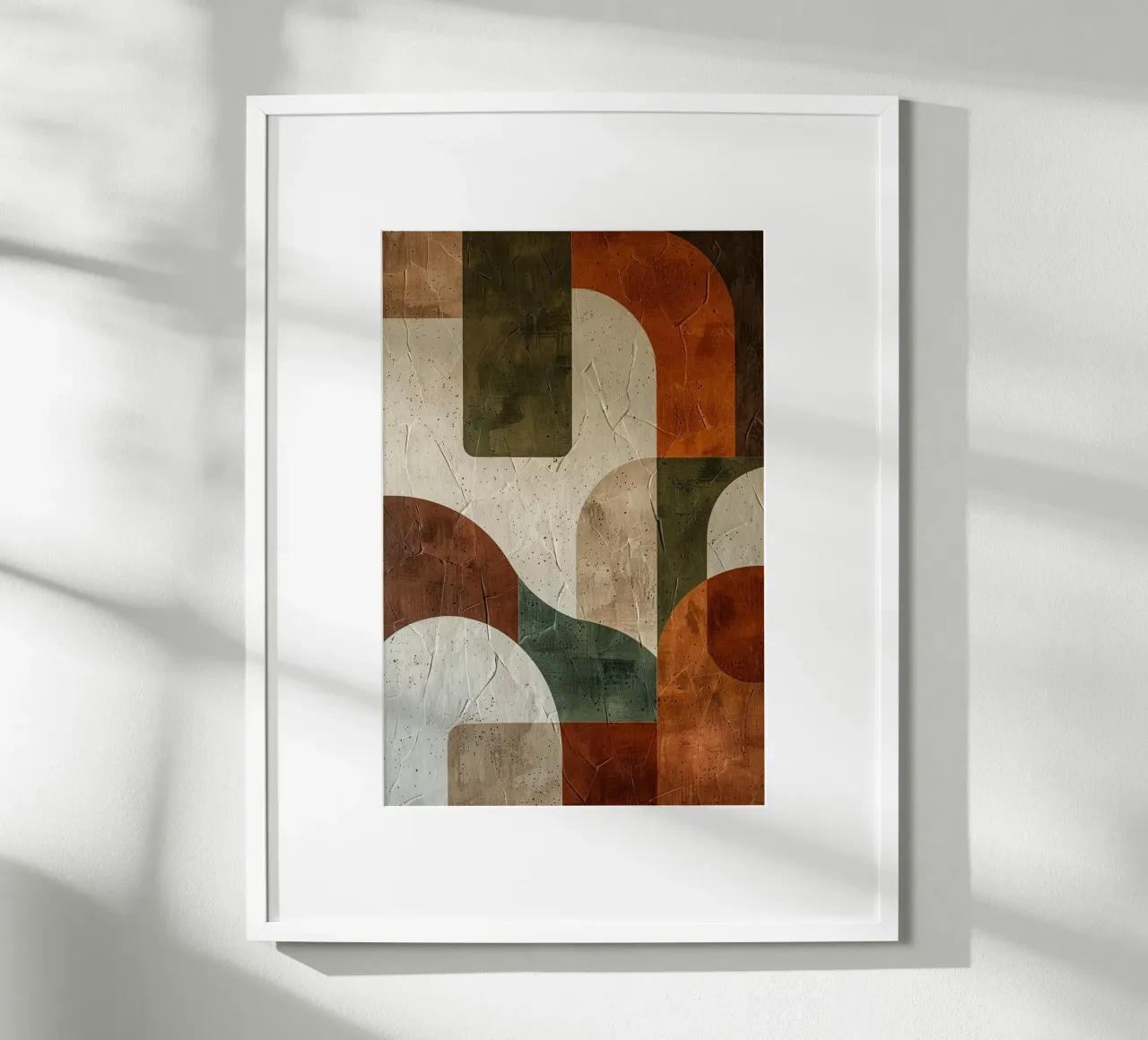 Textured Geometry of Autumn carta hahnemühle da Mosaic Dialogue
