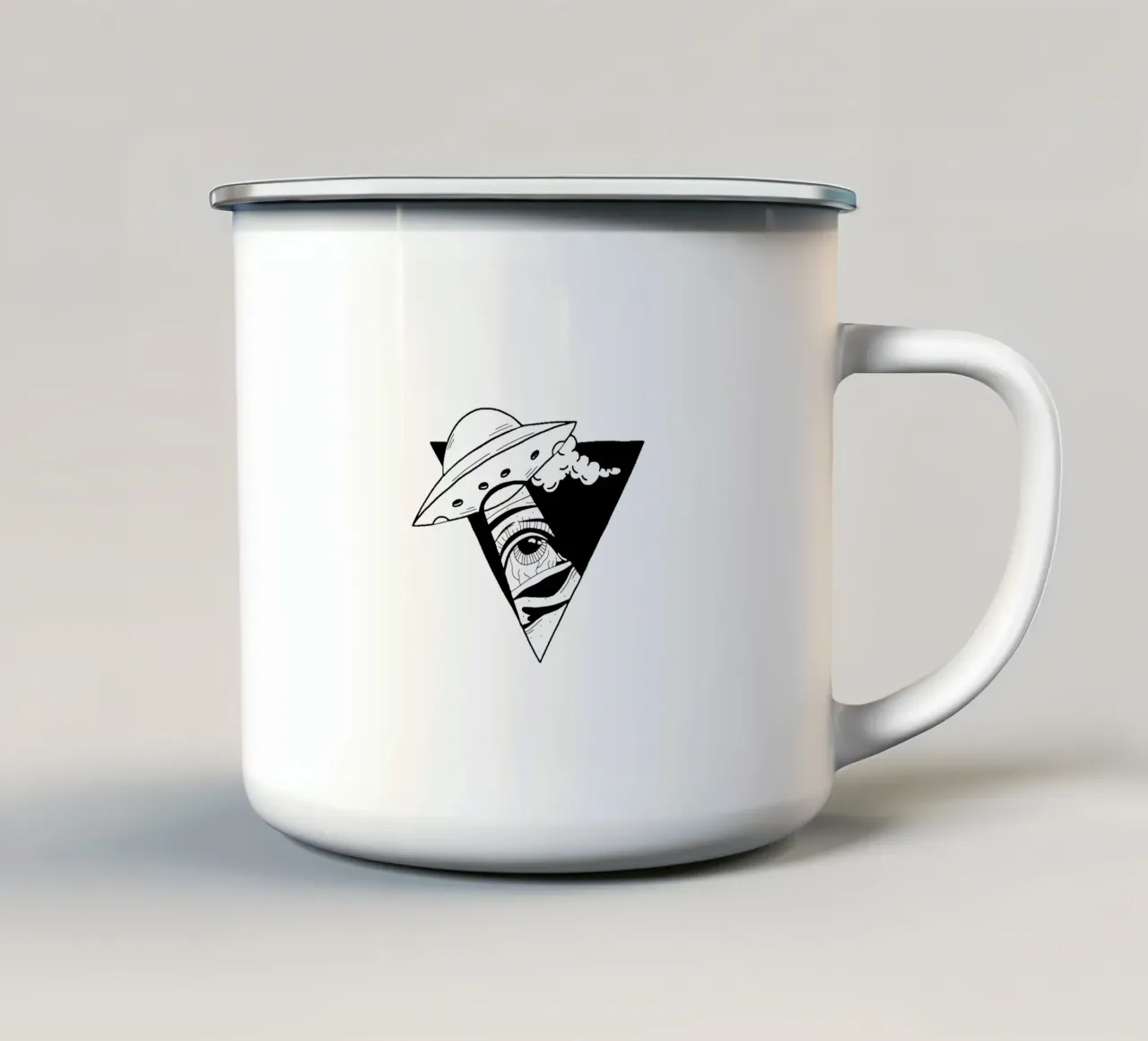 Out Of Space tazza in smalto da byh.illustration