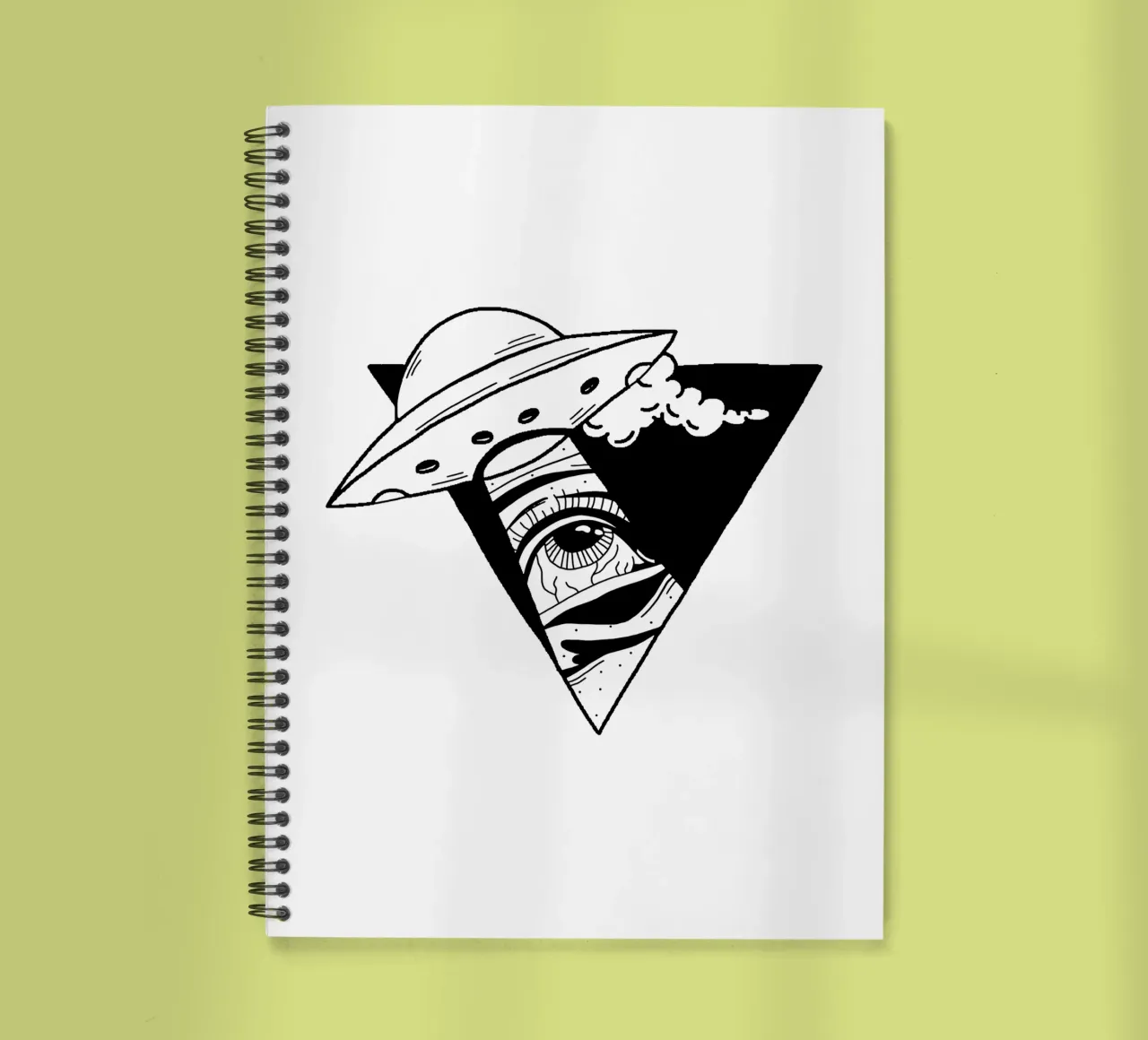 Out Of Space spiral notebook by byh.illustration