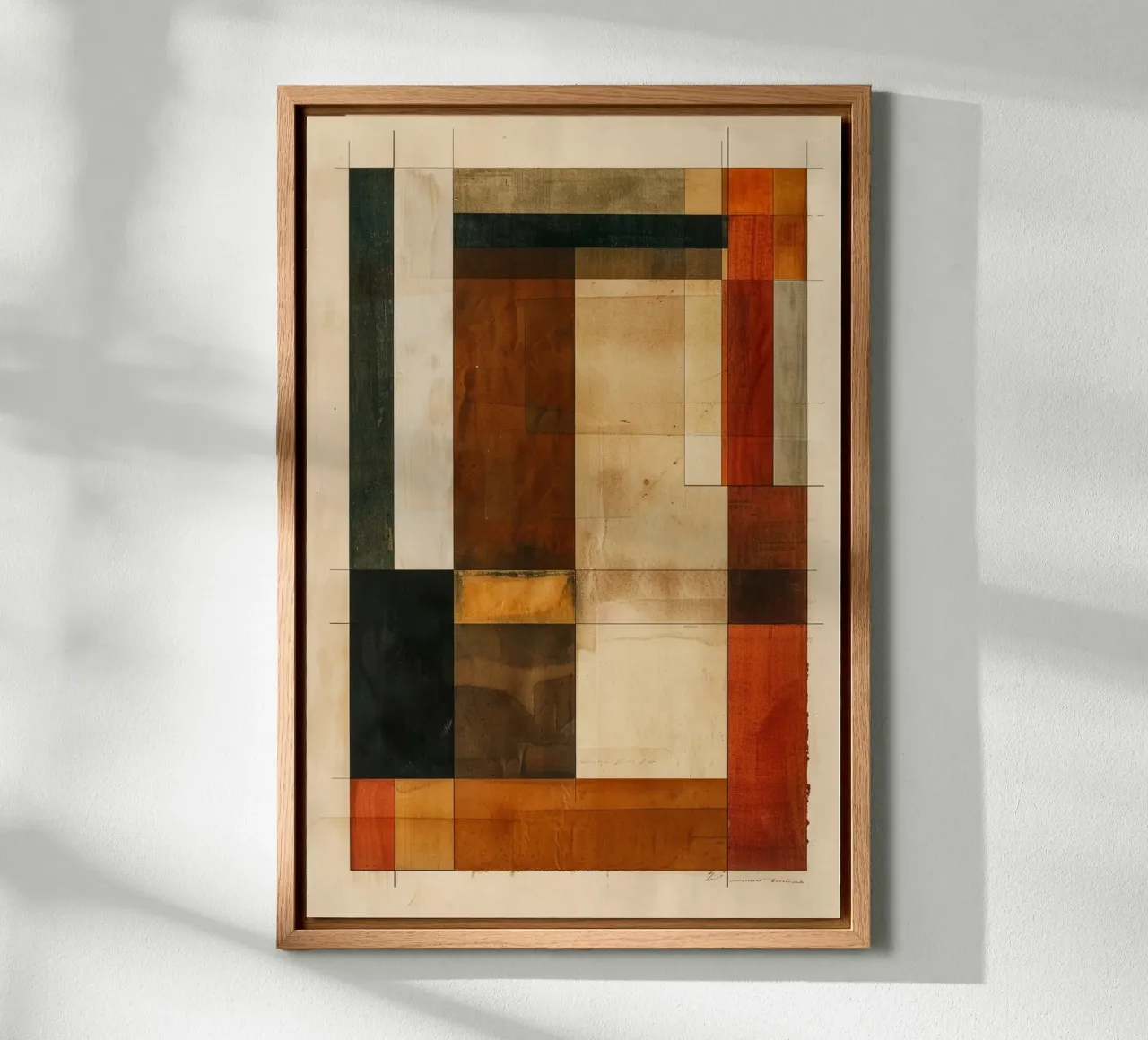 Layers of Autumn Geometry alluminio dibond da Mosaic Dialogue