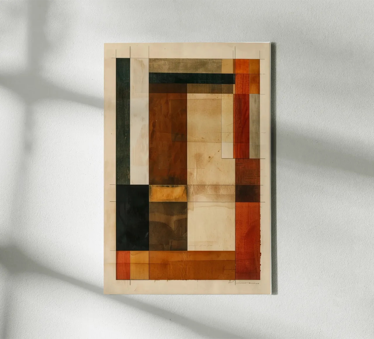 Layers of Autumn Geometry tela da Mosaic Dialogue