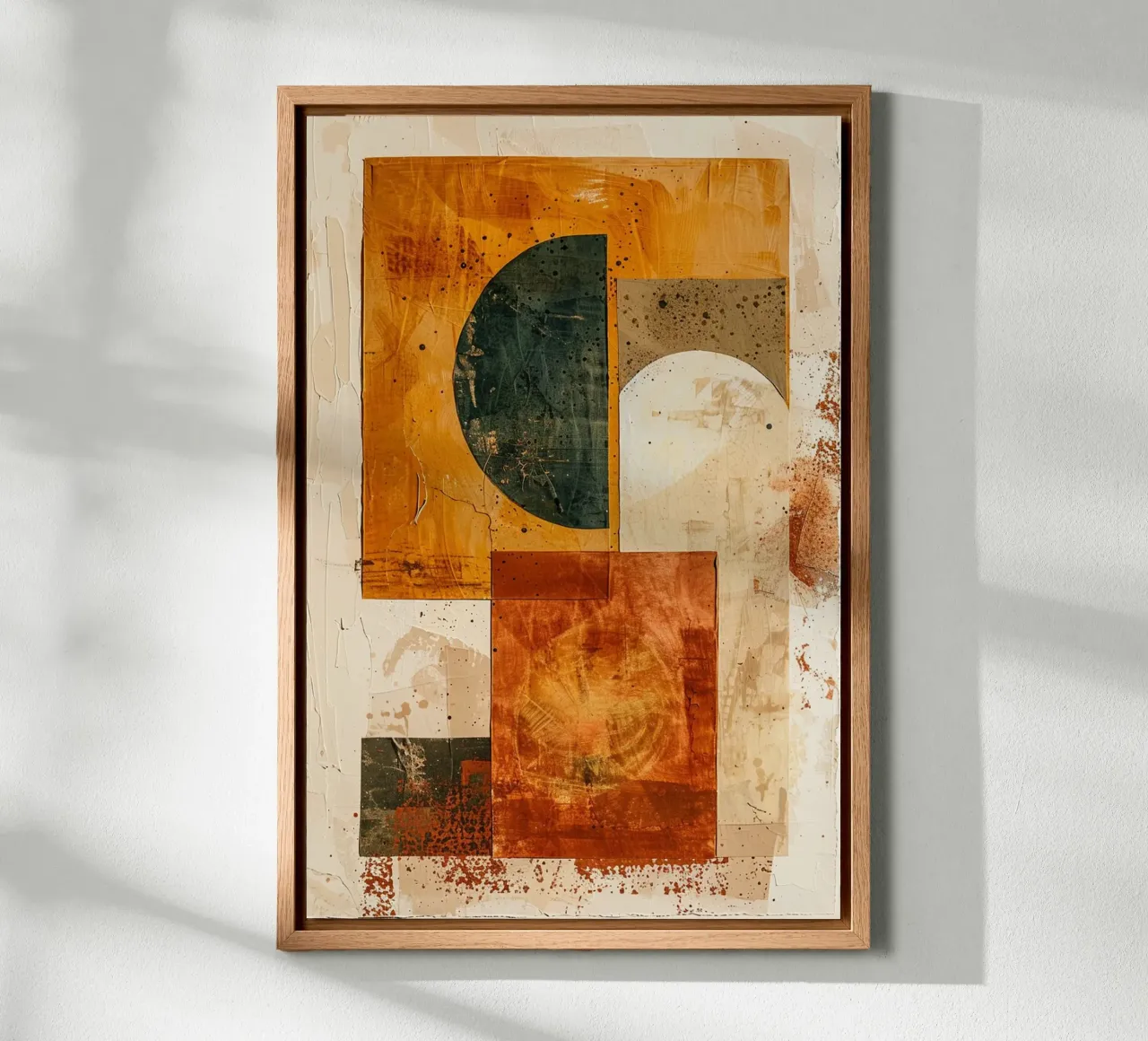 Textured Fragments of Autumn alluminio dibond da Mosaic Dialogue