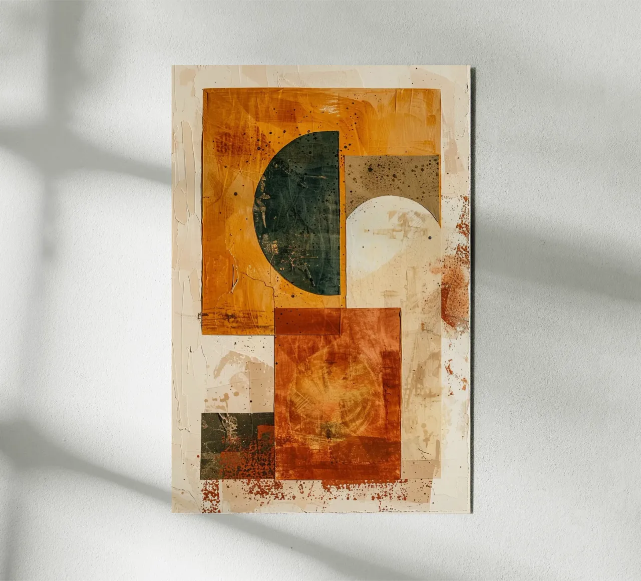 Textured Fragments of Autumn alluminio dibond da Mosaic Dialogue