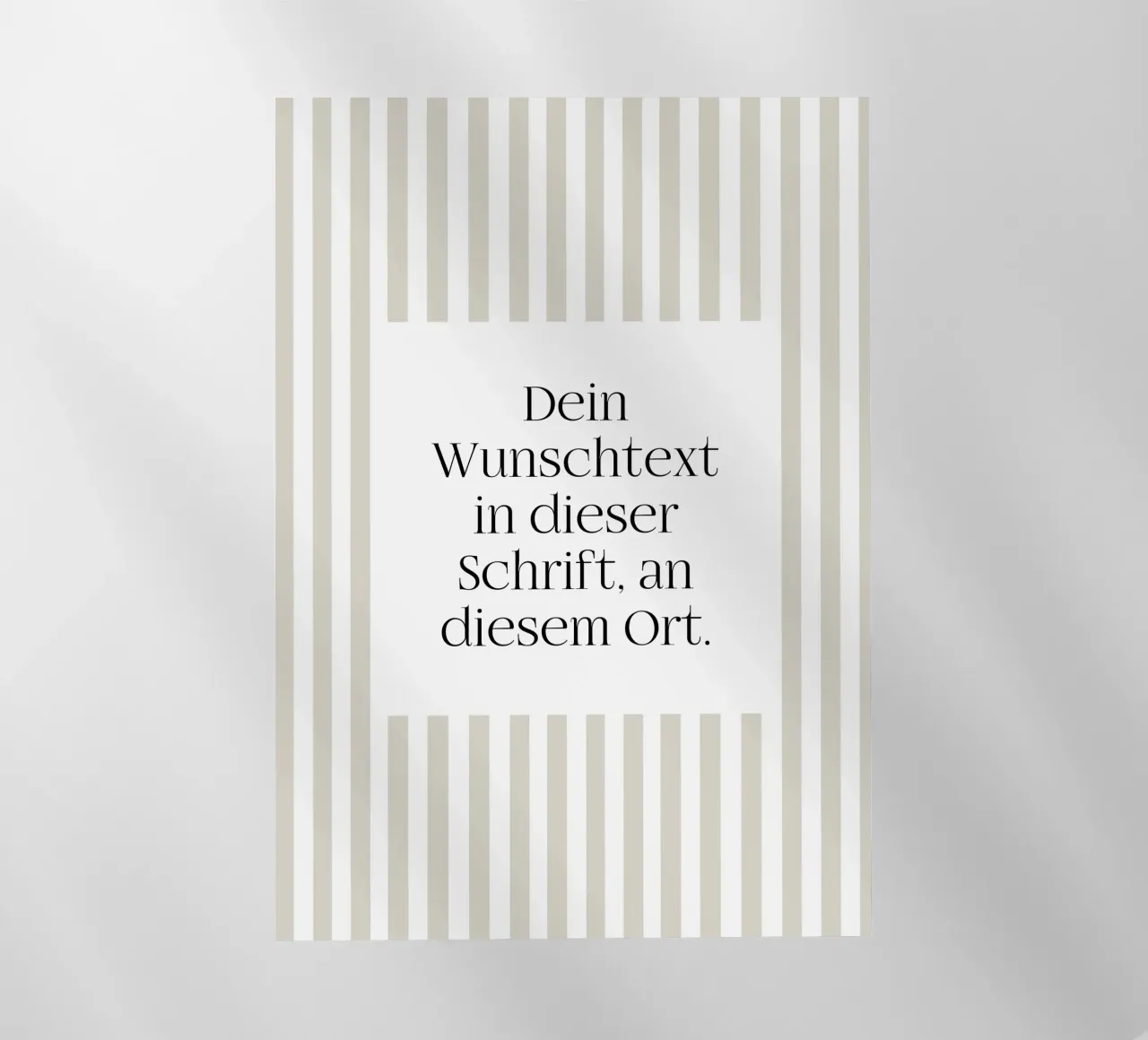 Wunschtext mit beigen Streifen pellicola backlit da WORTSPIEL