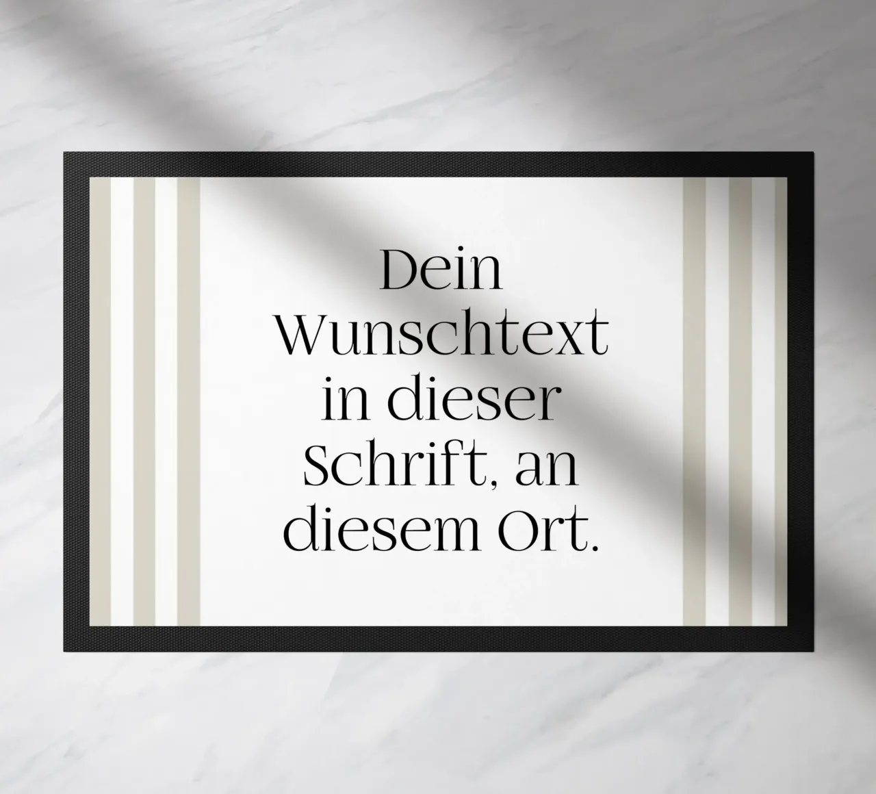 Wunschtext mit beigen Streifen zerbino da WORTSPIEL