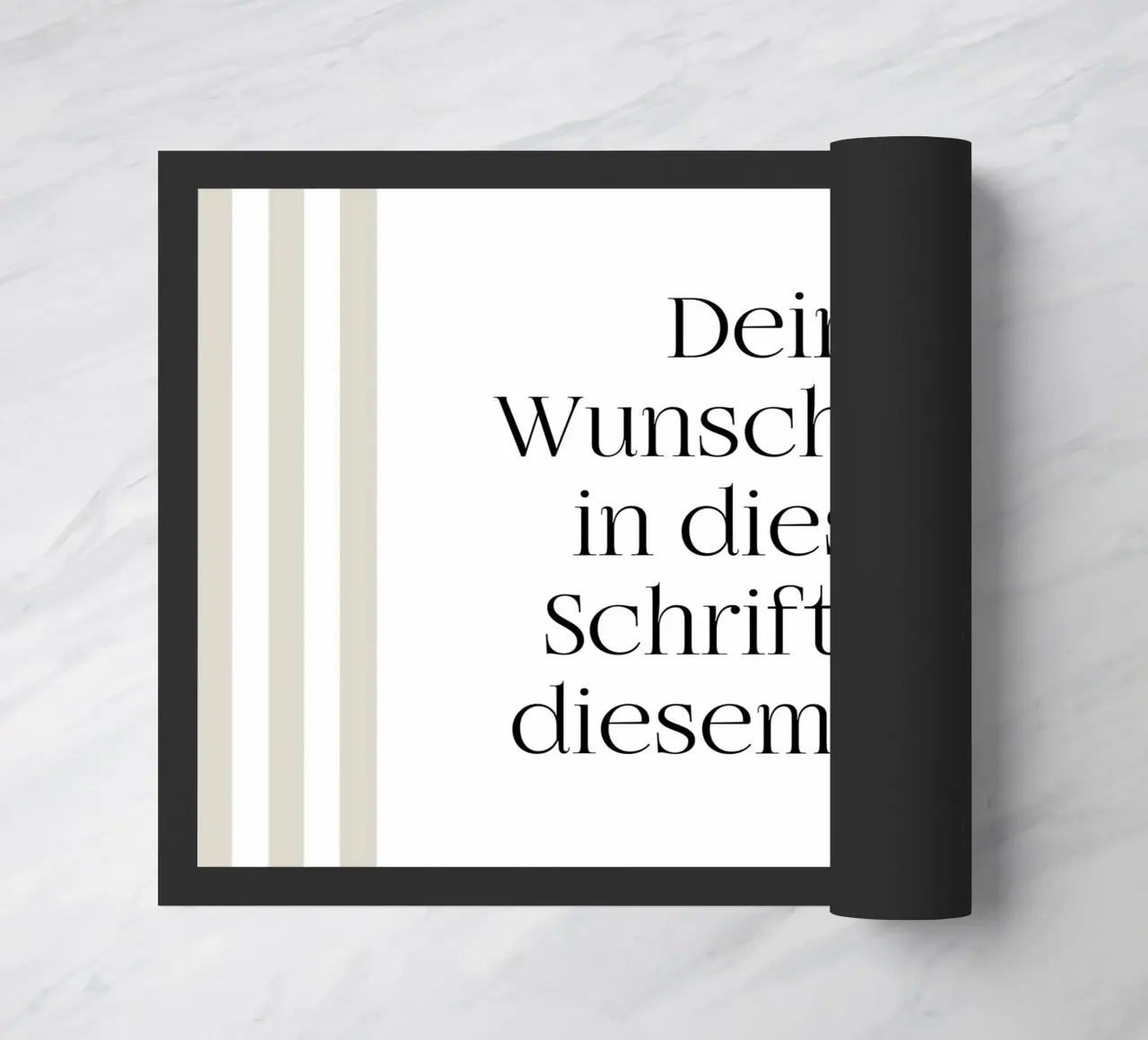 Wunschtext mit beigen Streifen zerbino da WORTSPIEL