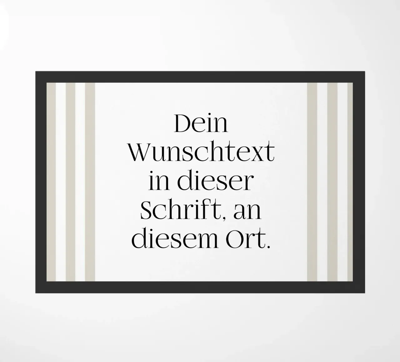 Wunschtext mit beigen Streifen zerbino da WORTSPIEL