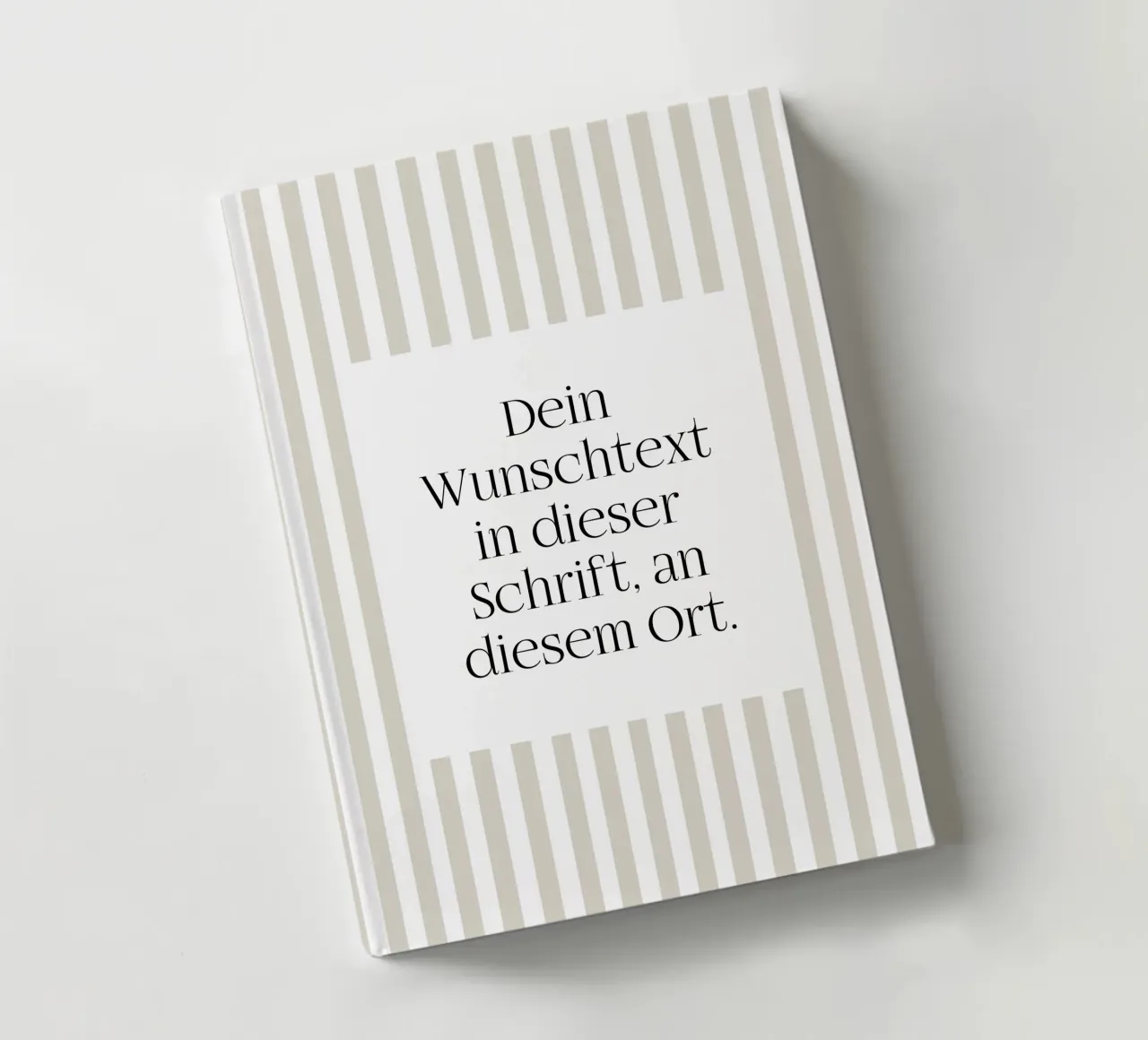 Wunschtext mit beigen Streifen diario da WORTSPIEL