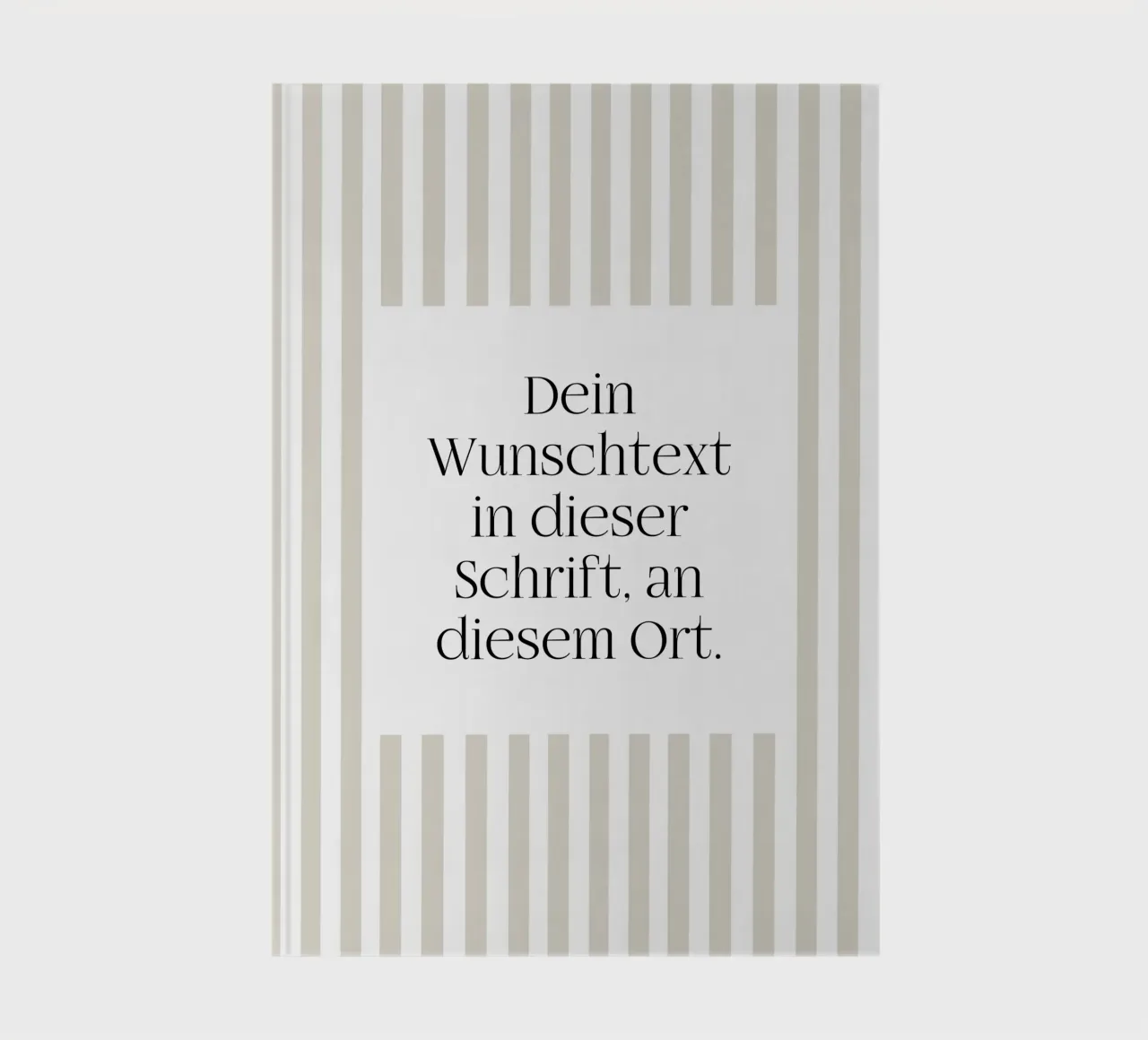 Wunschtext mit beigen Streifen diario da WORTSPIEL