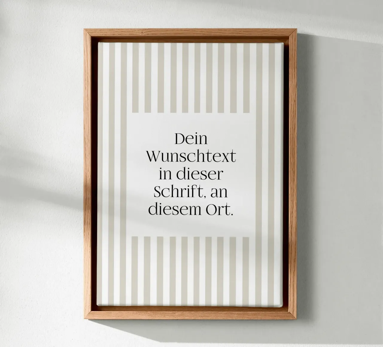 Wunschtext mit beigen Streifen tela da WORTSPIEL