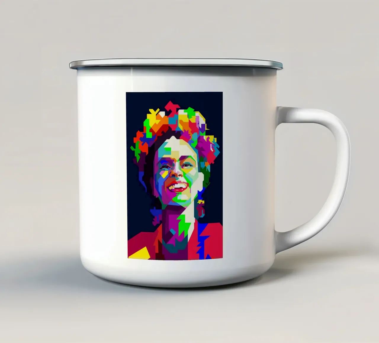 Frida Kahlo Arte WPAP tazza in smalto da Artkreator