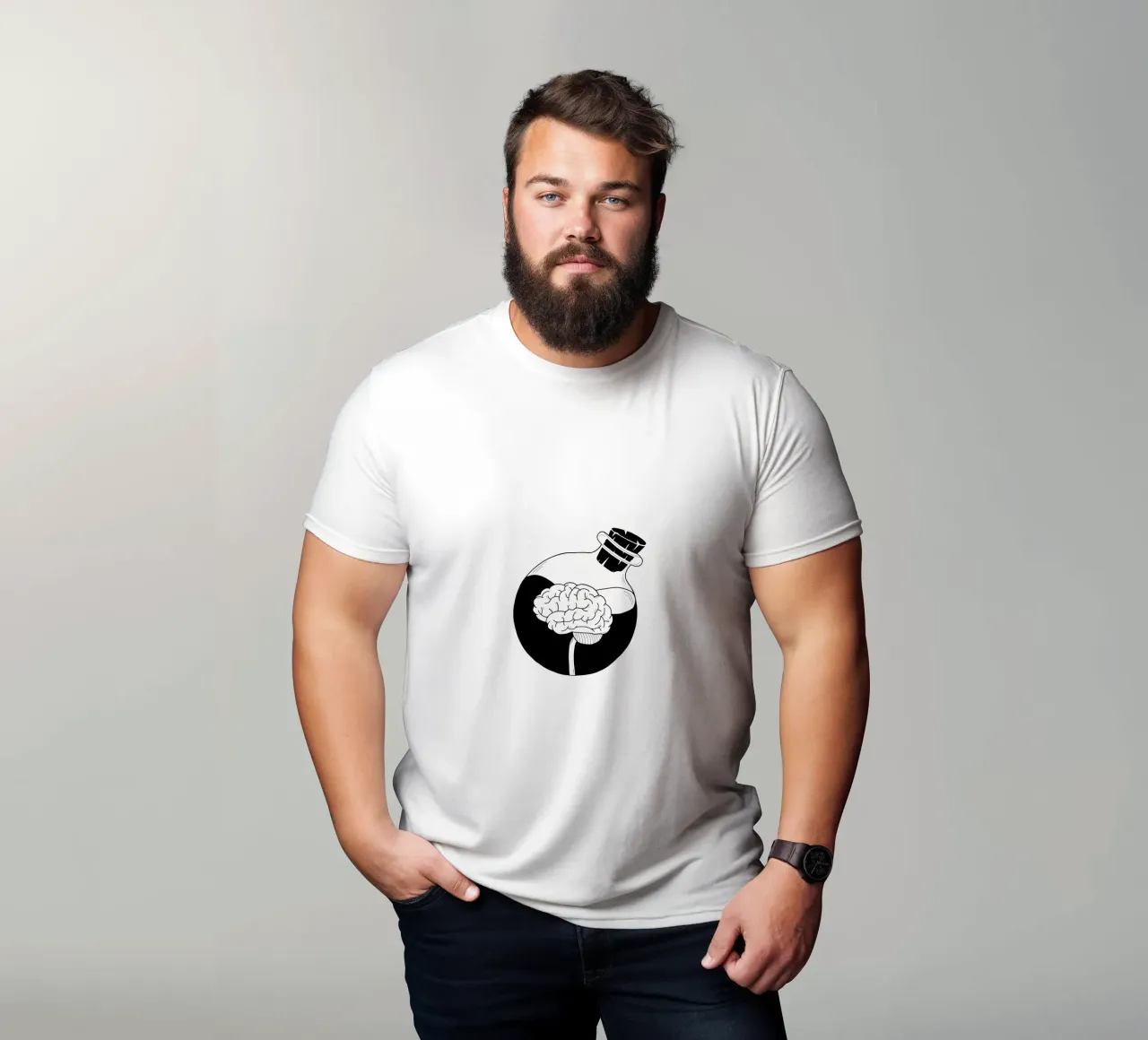 Be A Brain t-shirt da byh.illustration