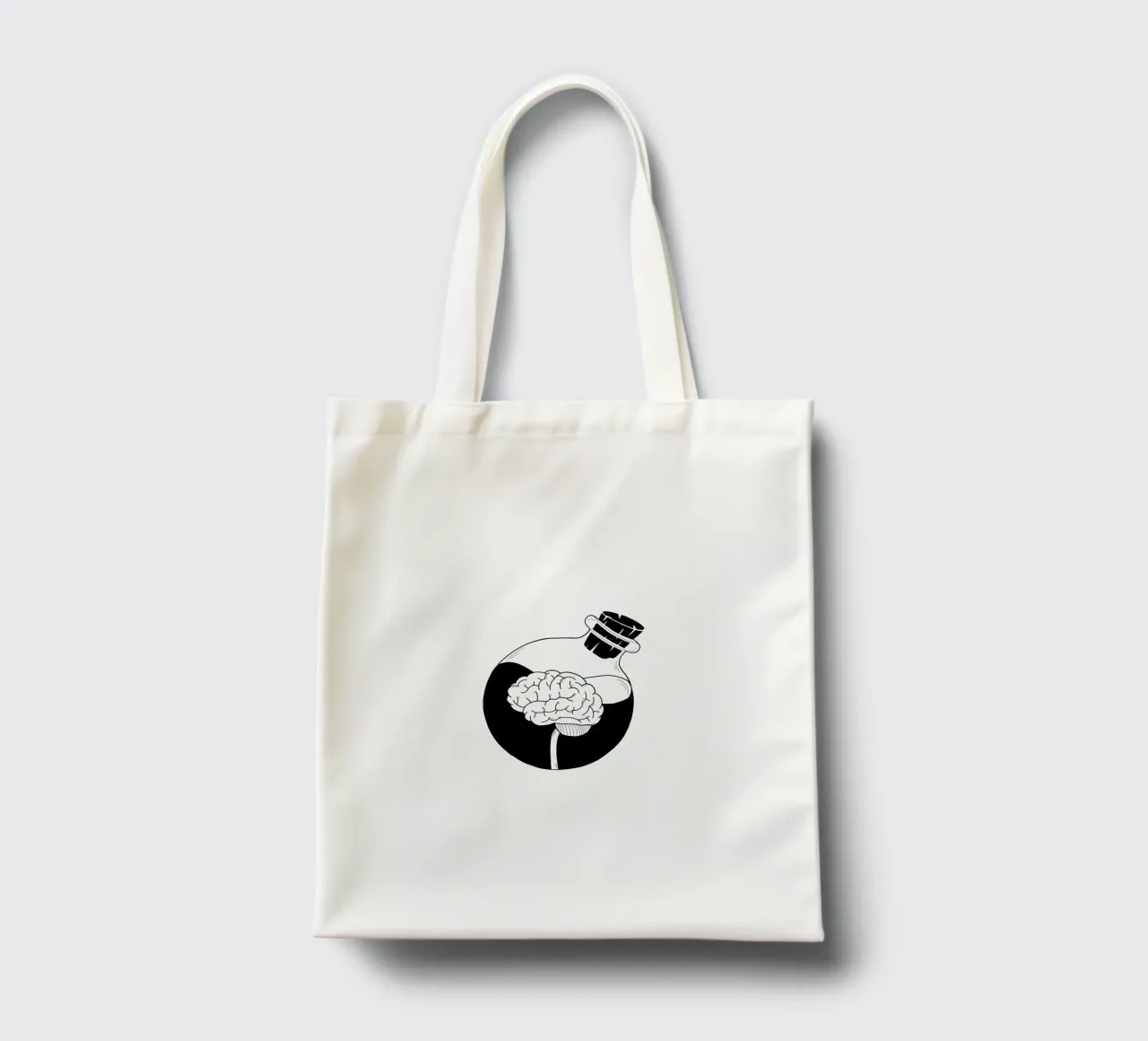 Be A Brain borsa in juta da byh.illustration